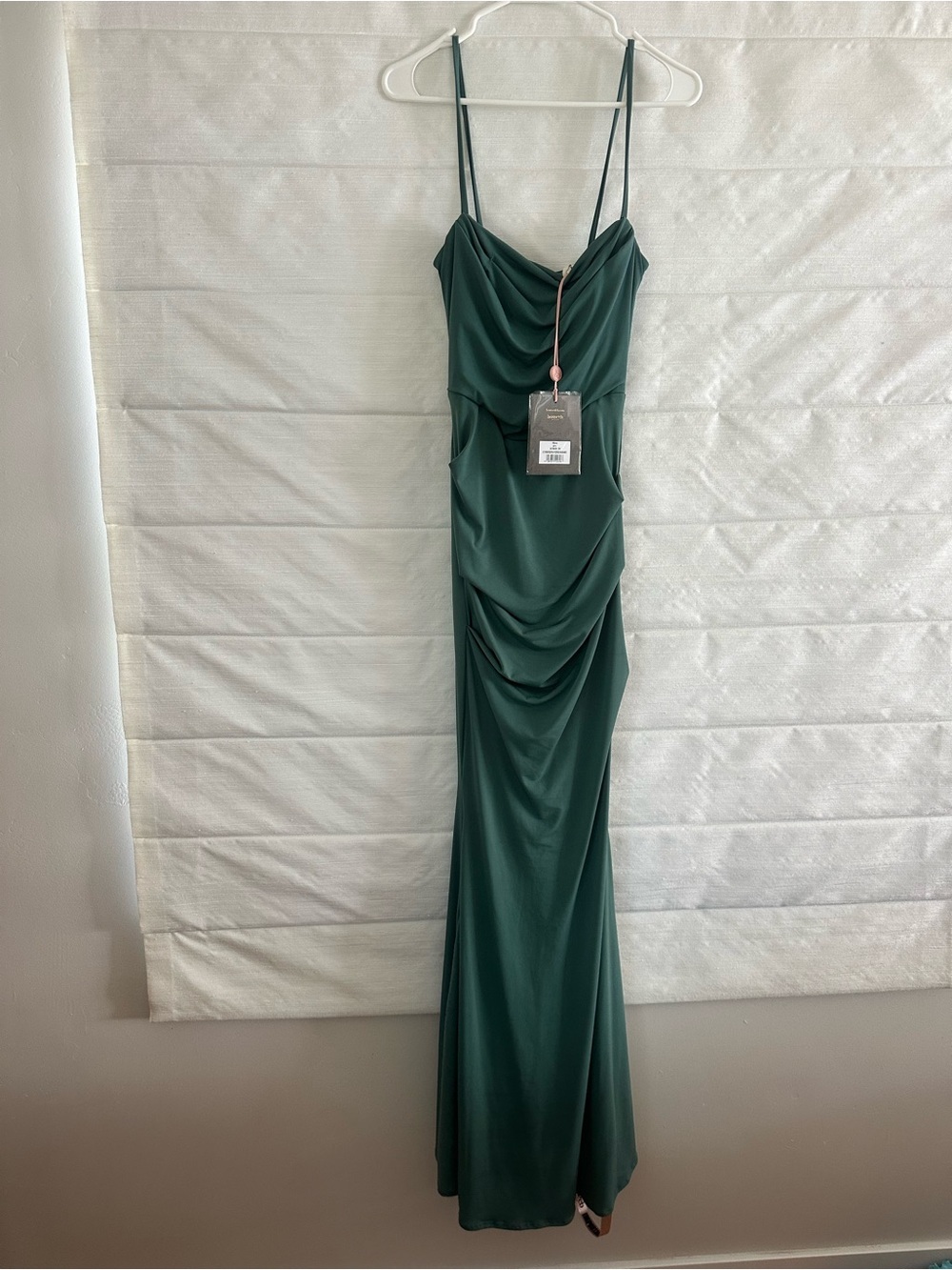 House of CB Pine Green Spaghetti-Strap Maxi Dress - Picture 2 of 7